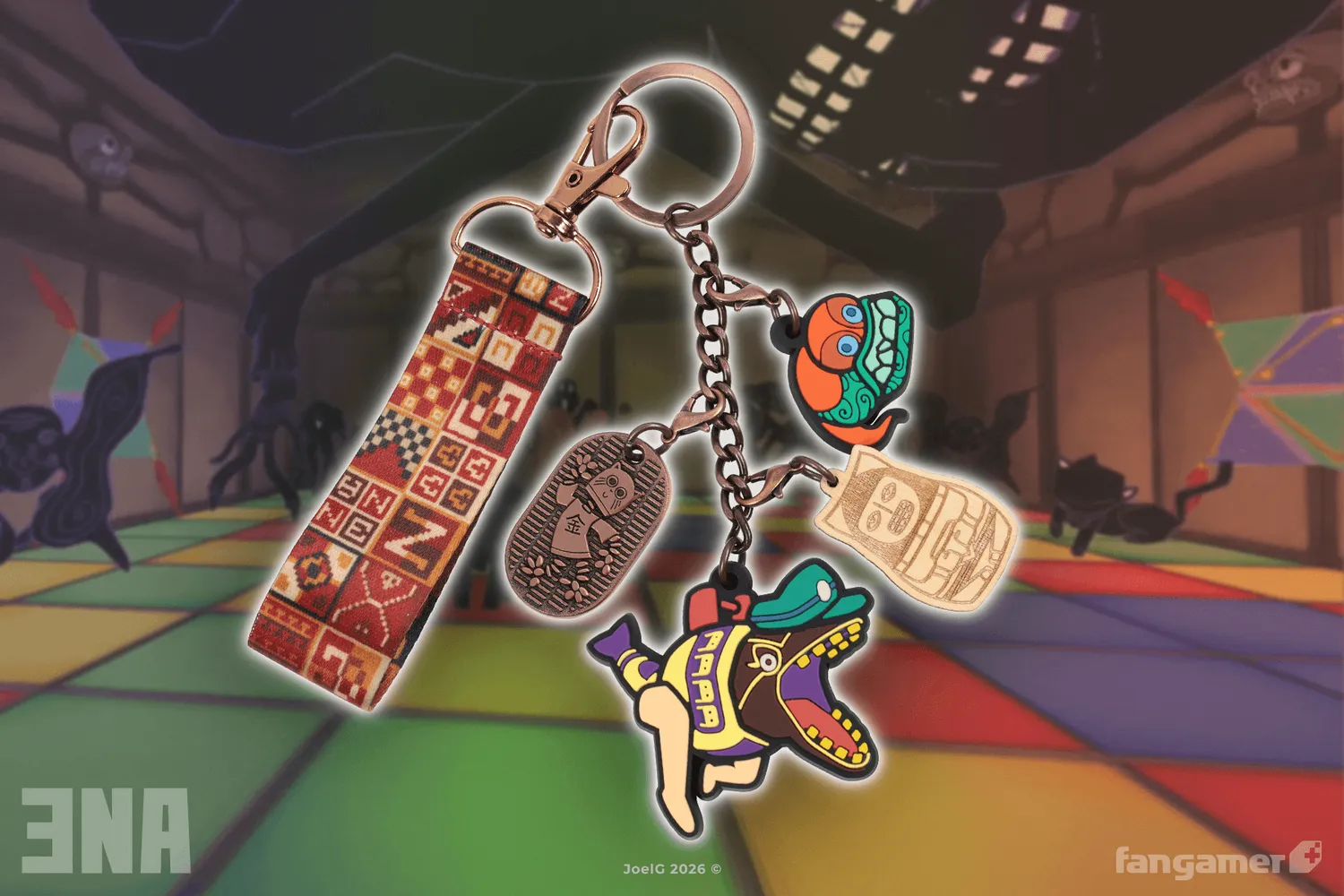 Fangamer ENA Artifacts Schlüsselanhänger 5 Charms Set