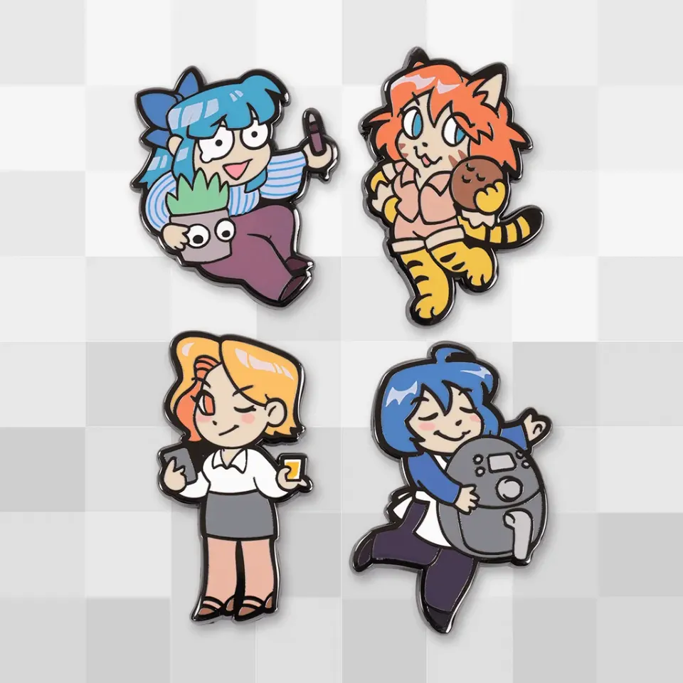 Fangamer Endless Monday: Dreams and Deadlines Character Pin Set Emaille