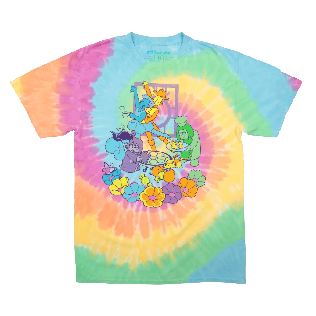 Fangamer Deltarune Flower Café T-Shirt Tie-Dye Baumwolle