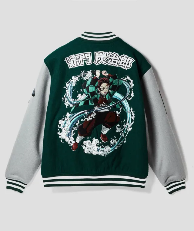 Team Liquid Demon Slayer Tanjiro Varsity Jacke bestickt