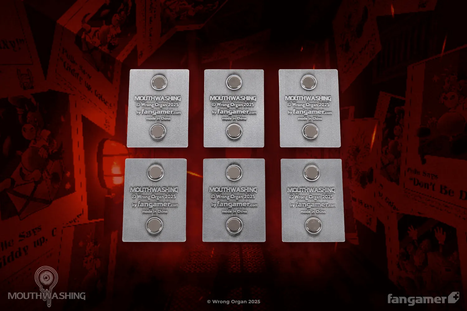 Fangamer Mouthwashing After The Crash Magnet Set 6-teilig