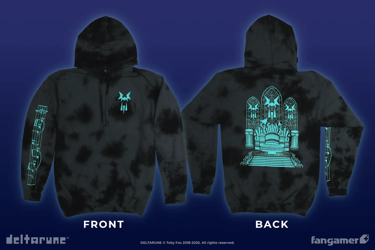 Fangamer Deltarune Glass Tapestry Pullover Hoodie offiziell lizenziert