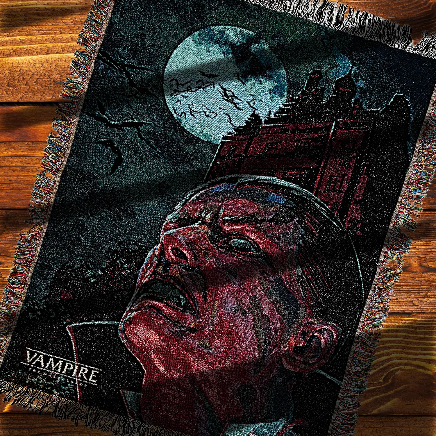 White Wolf Vampire Webdecke Baumwolle
