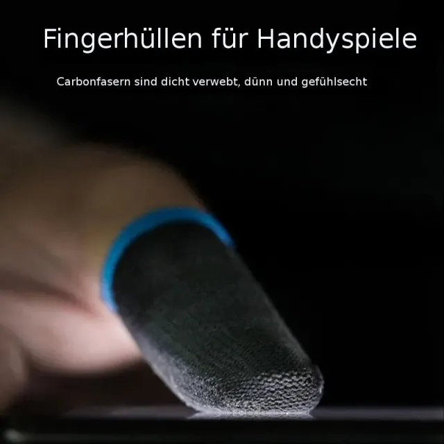 Final Boss Finger Hülsen, 5 Paar, Kohlefaser