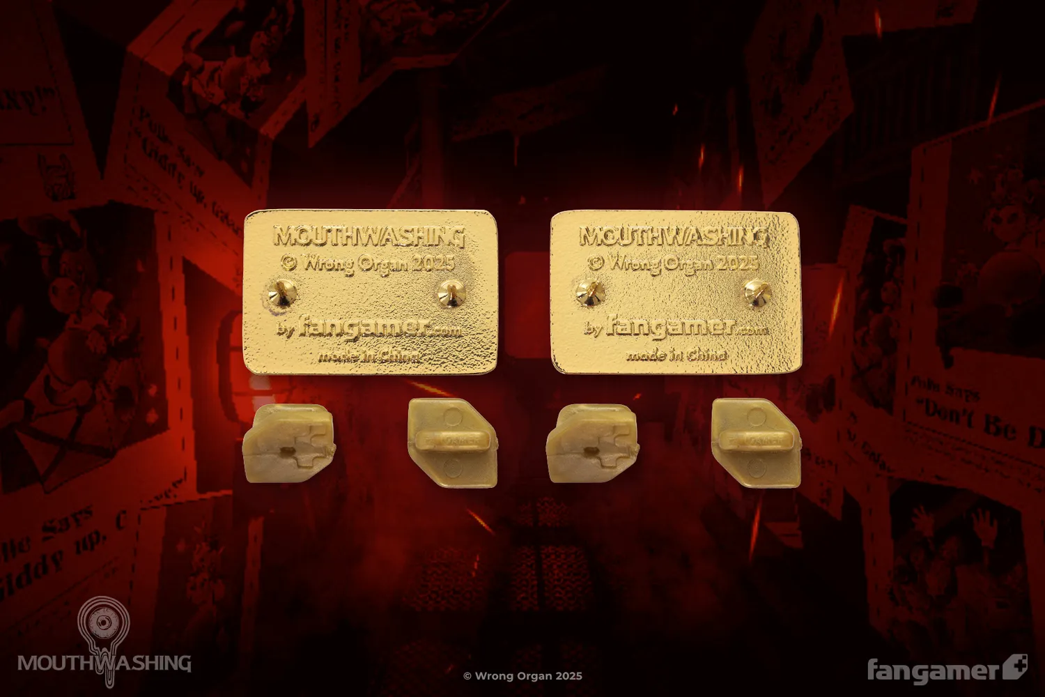 Fangamer MOUTHWASHING Daisuke and Swansea ID Card Pins 2er-Set