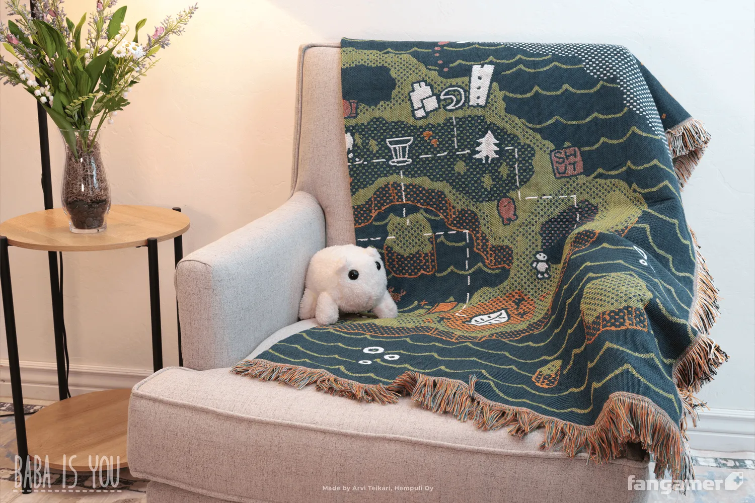 Fangamer Baba Is You Baba Is Blanket Kuscheldecke 127x152 cm