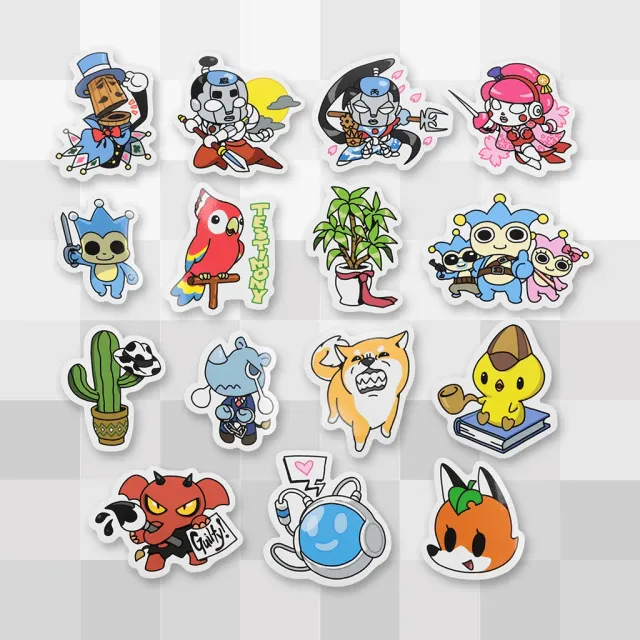 Fangamer Ace Attorney Criminally Cute Sticker Set 15-tlg