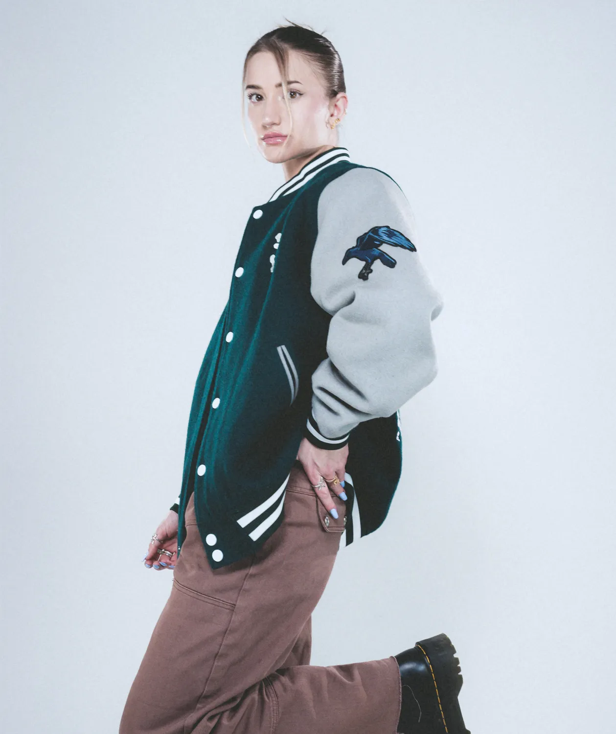 Team Liquid Demon Slayer Tanjiro Varsity Jacke bestickt