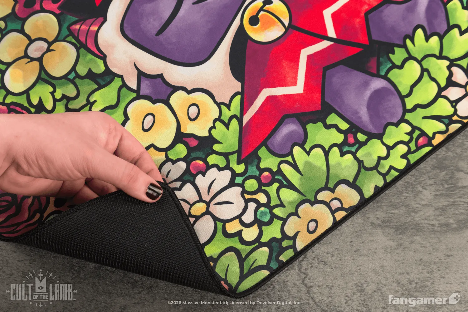 Fangamer Cult of the Lamb Friends That Slay Together Desk Mat
