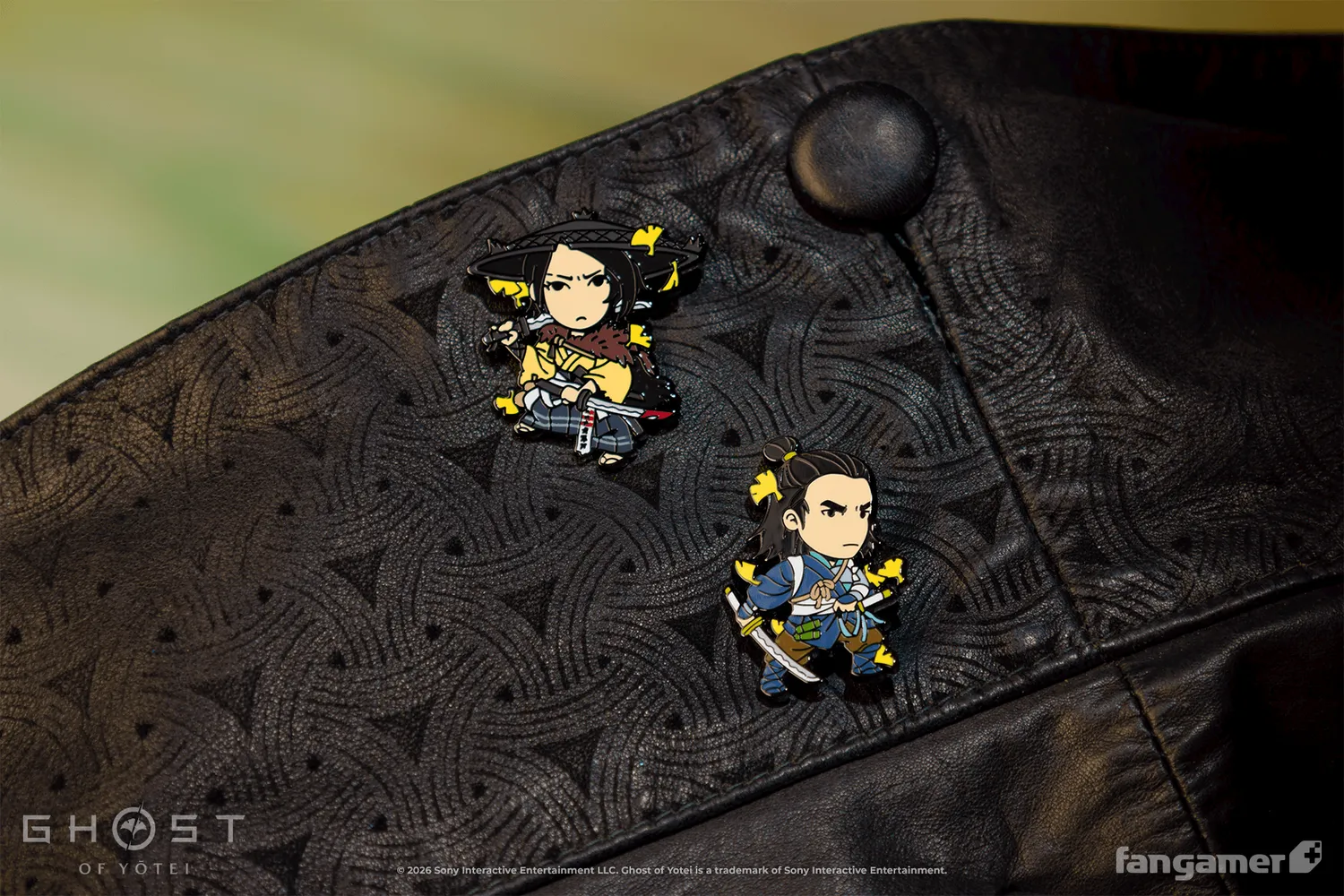 Fangamer Ghost of Yōtei Twin Wolves Pin Set Emaille-Pins