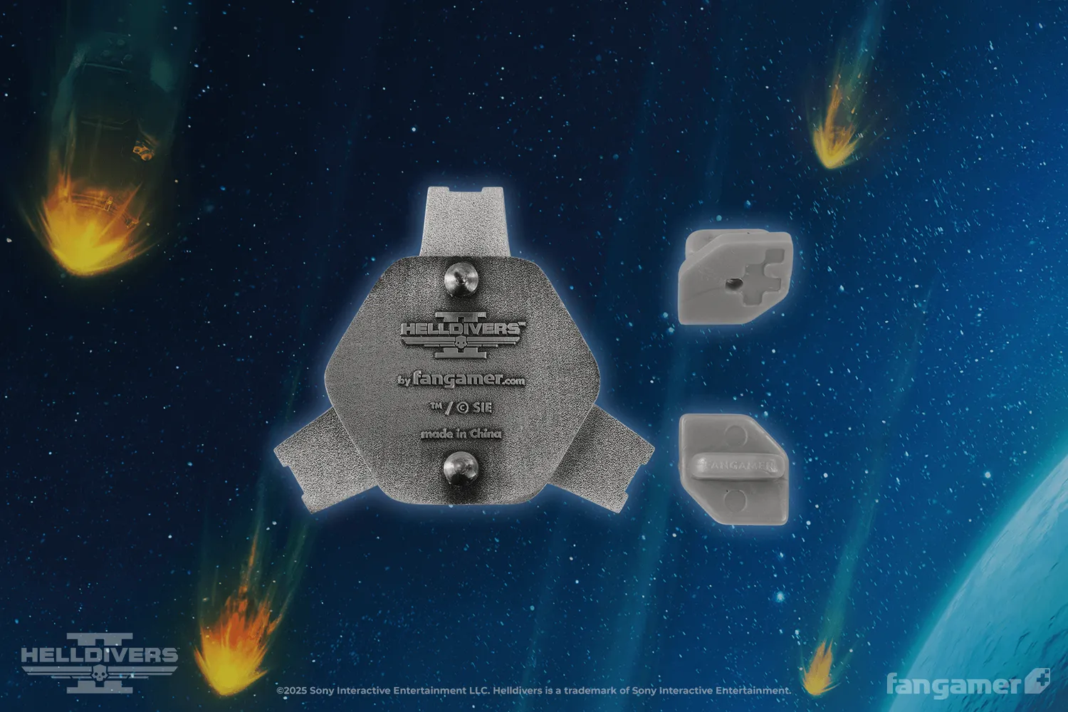 Fangamer Helldivers 2 Hellpod Pin Anstecker Antik-Metall