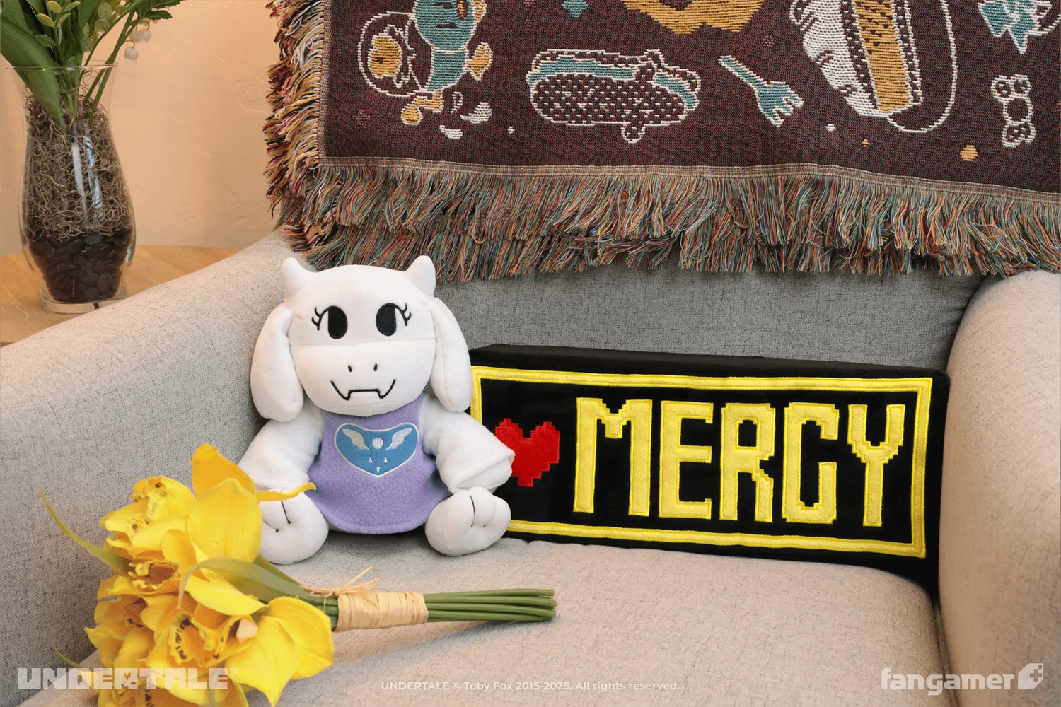 Fangamer UNDERTALE Mercy or Fight Plüschkissen 35 cm