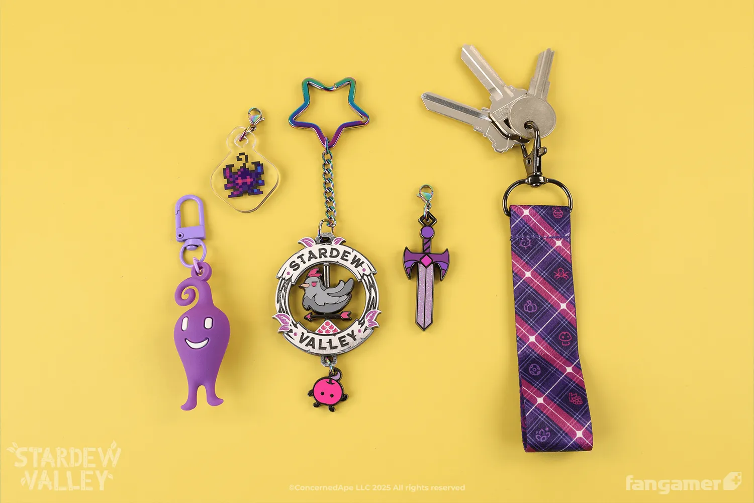 Fangamer Stardew Valley Void Farmer Schlüsselanhänger mit Charms