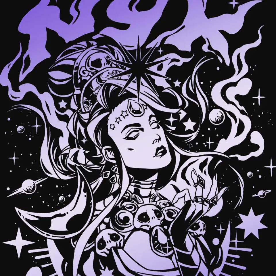 Fangamer Hades Night Incarnate Amethyst T-Shirt Baumwolle