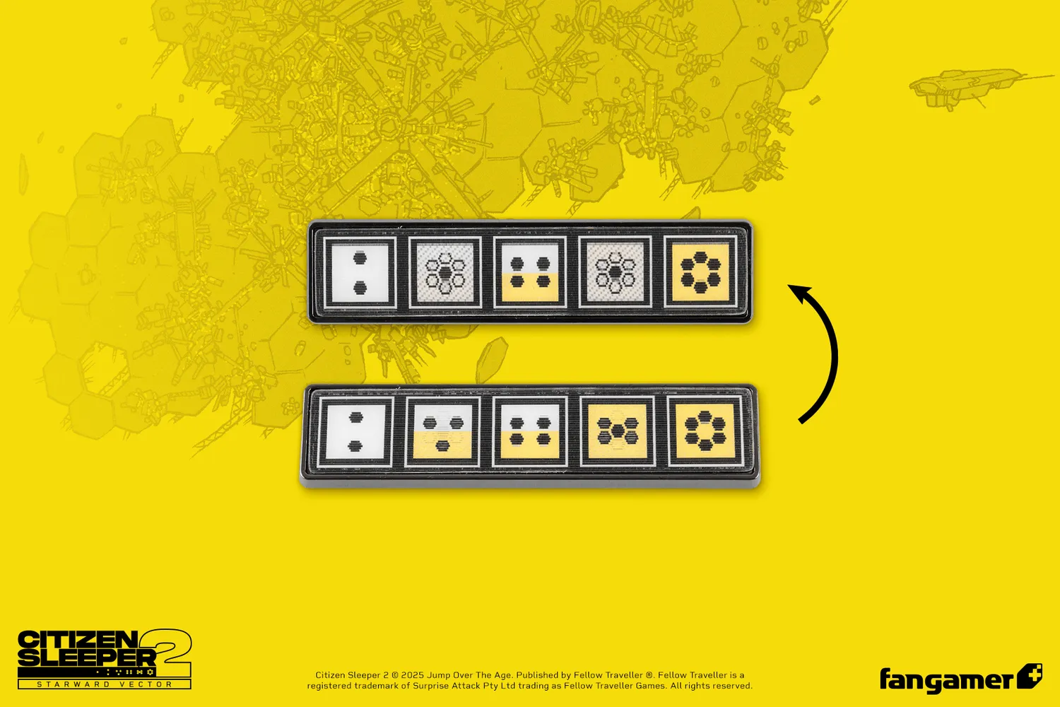 Fangamer Citizen Sleeper 2 Dice Pin Set Emaille 4er