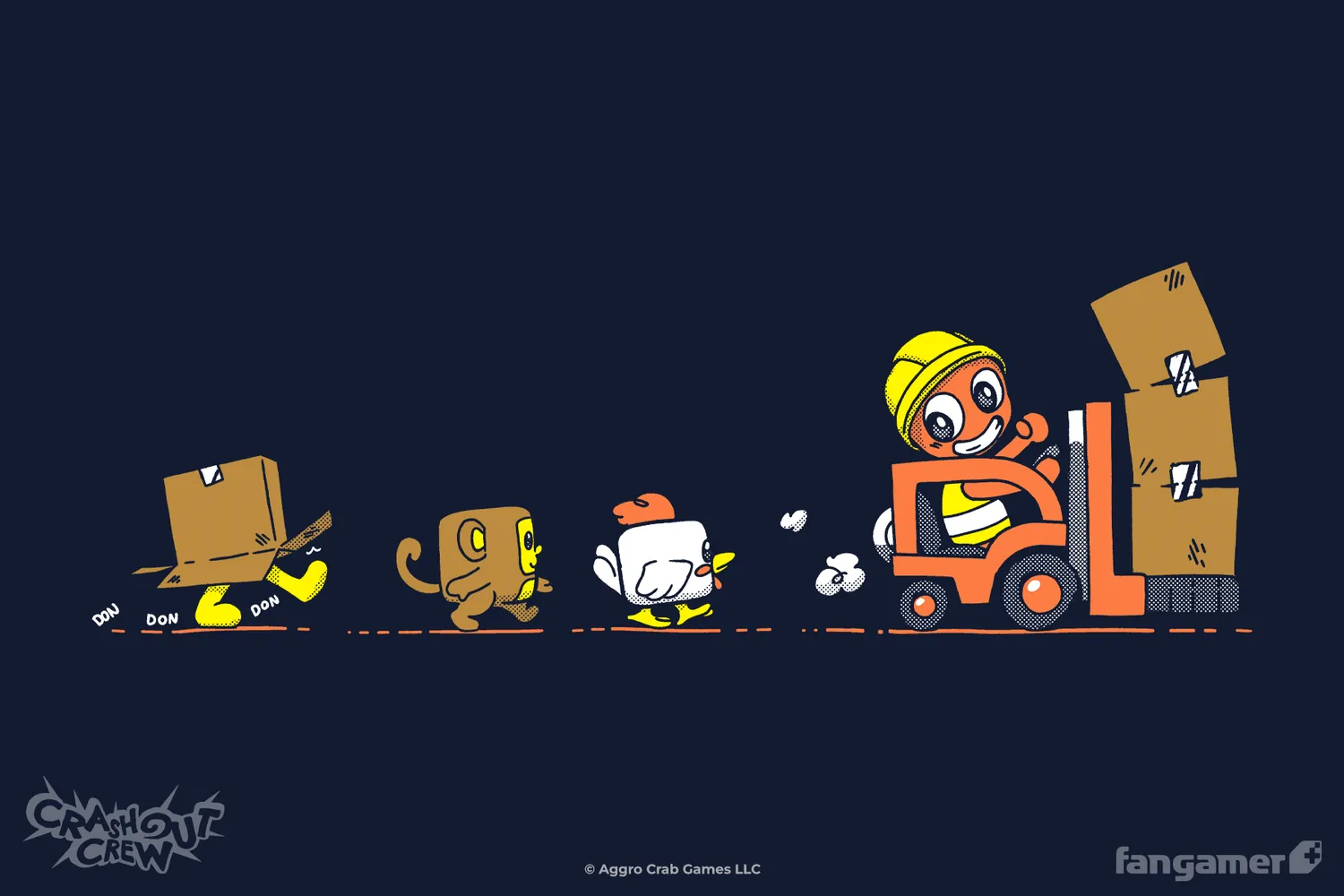 Fangamer Crashout Crew Forklift Frolic T-Shirt Baumwolle