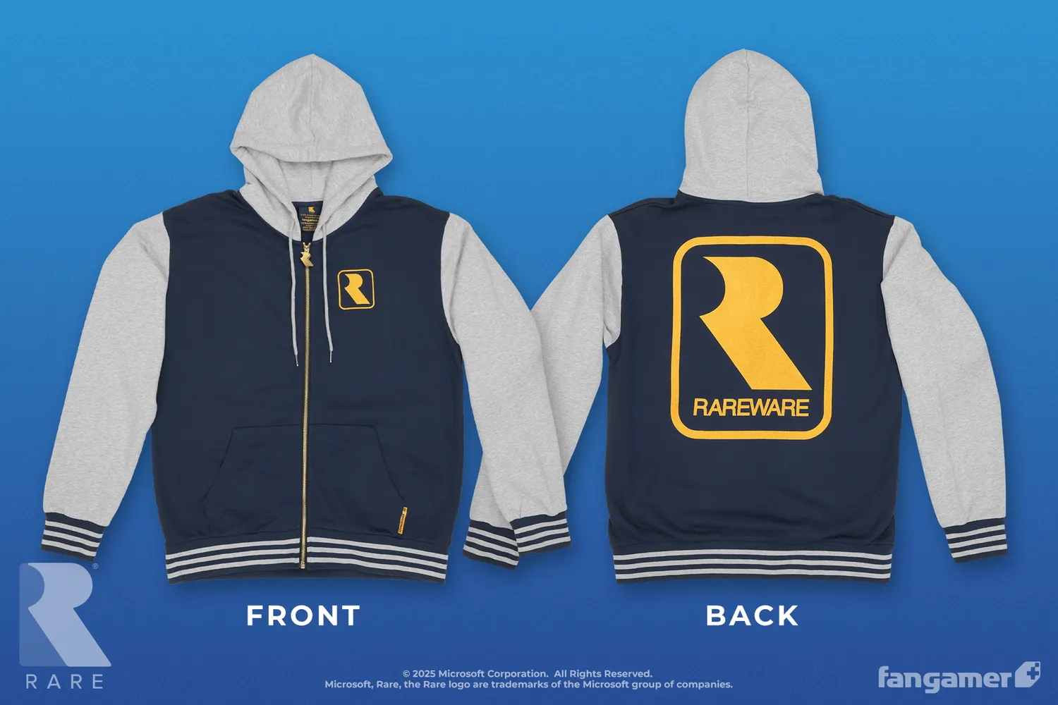 Fangamer Rareware 40th Anniversary Varsity Hoodie bestickt