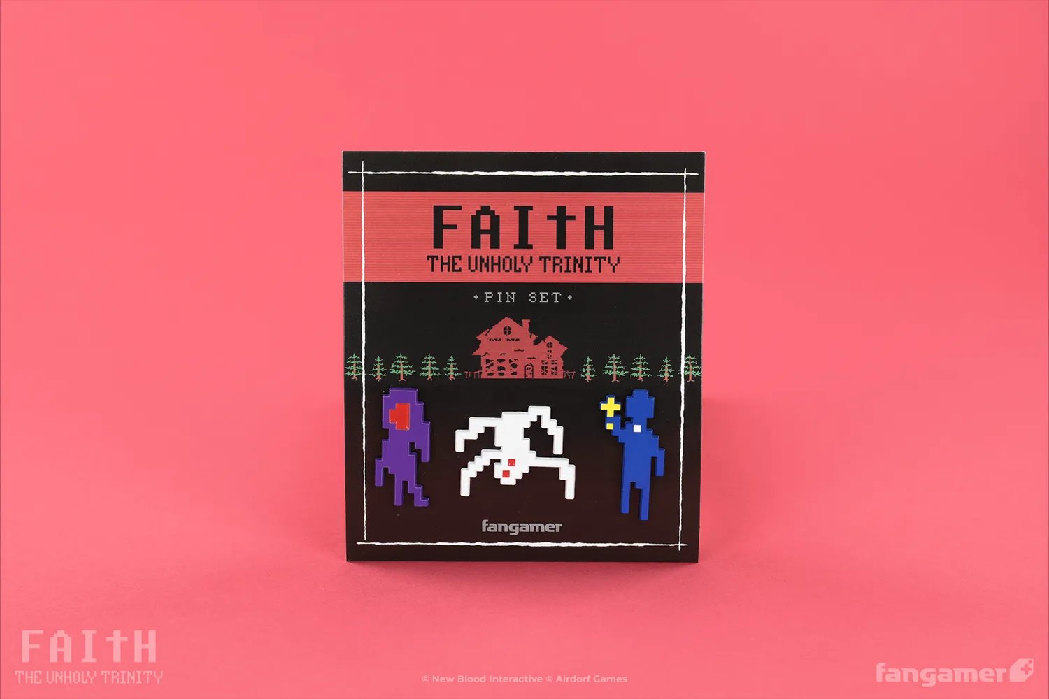 Fangamer FAITH The Unholy Trinity Pin-Set 3er Pixel
