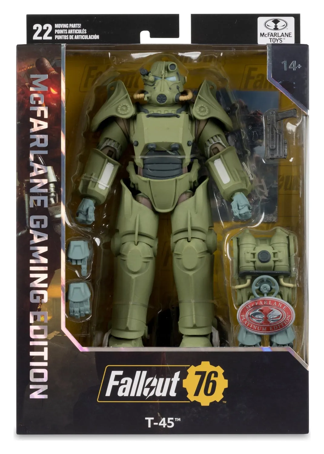 Fallout 76 T-45 Red Platinum Actionfigur 20 cm