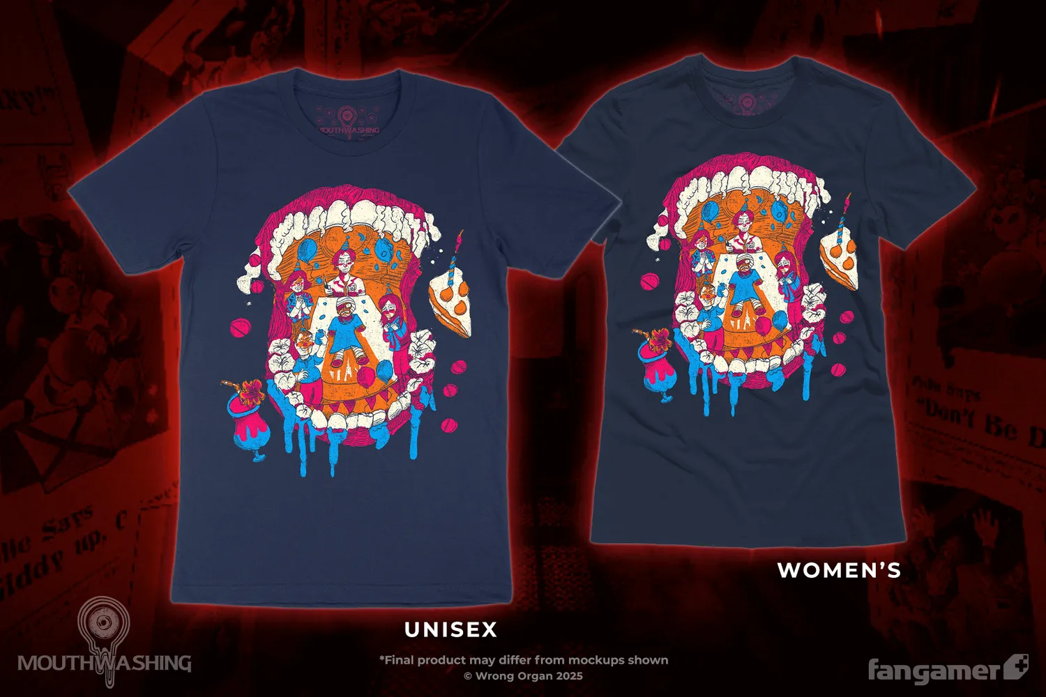 Fangamer MOUTHWASHING Happy Birthday T-Shirt Baumwolle