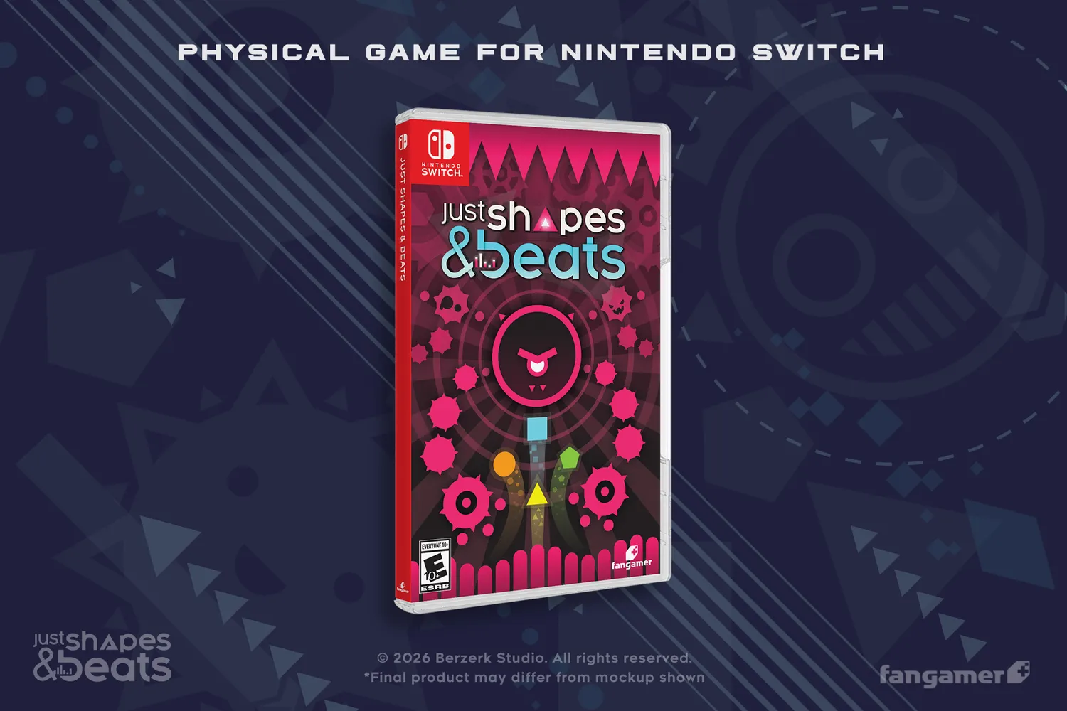 Fangamer Just Shapes & Beats Switch Spiel physisch mit Poster