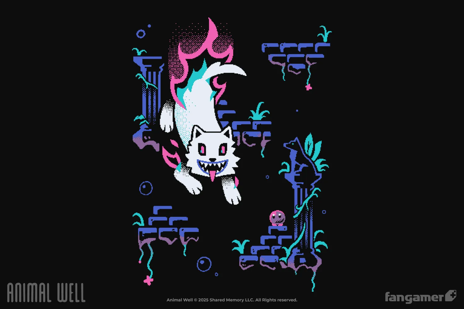 Fangamer Animal Well Ghost Chase Langarmshirt