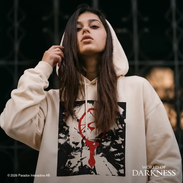 White Wolf Malkavian Hoodie Vampire: The Masquerade