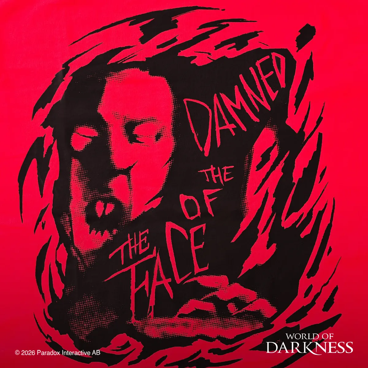 White Wolf Face of the Damned T-Shirt