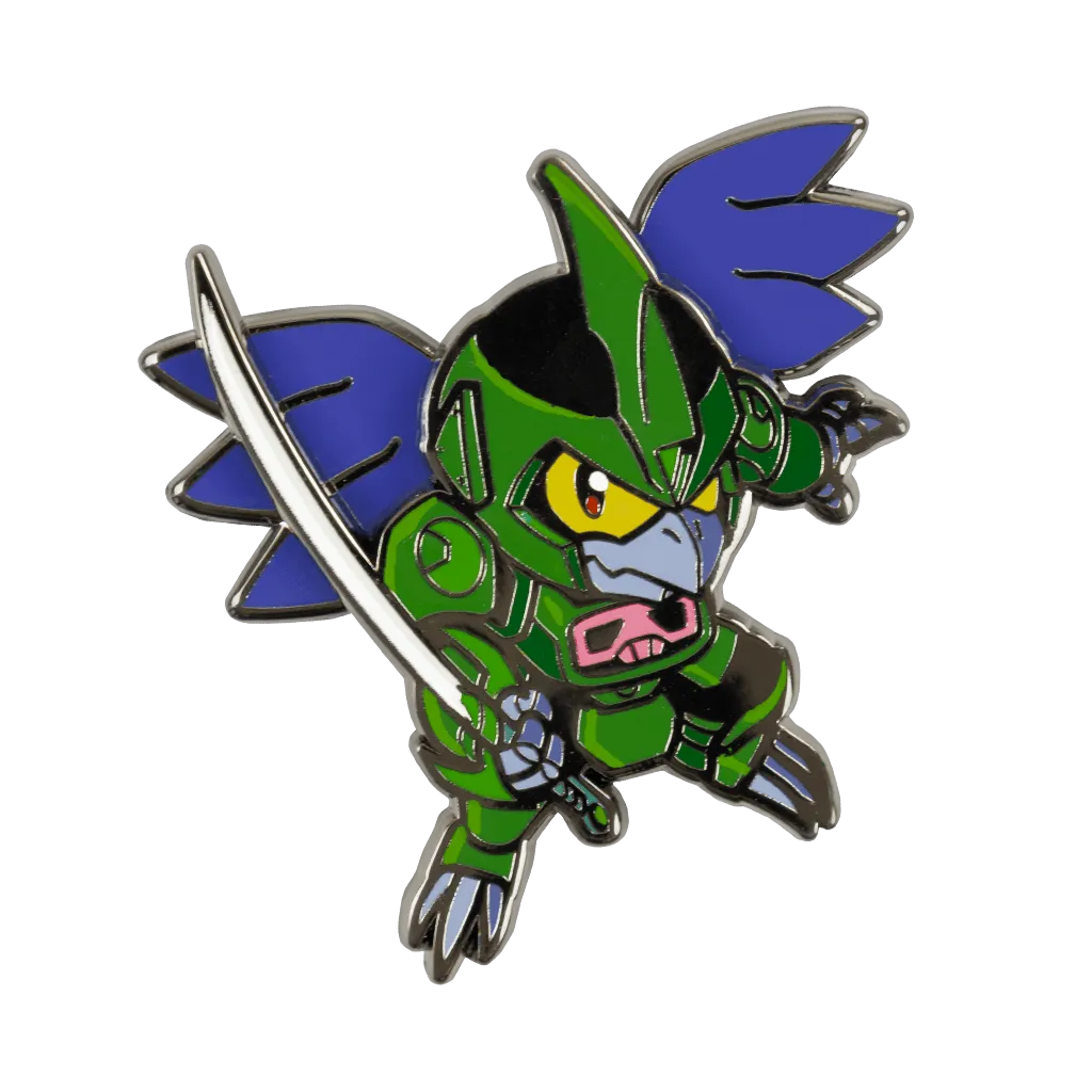 Fangamer Samurai Pizza Cats Bad Bird Moving Wings Pin Emaille