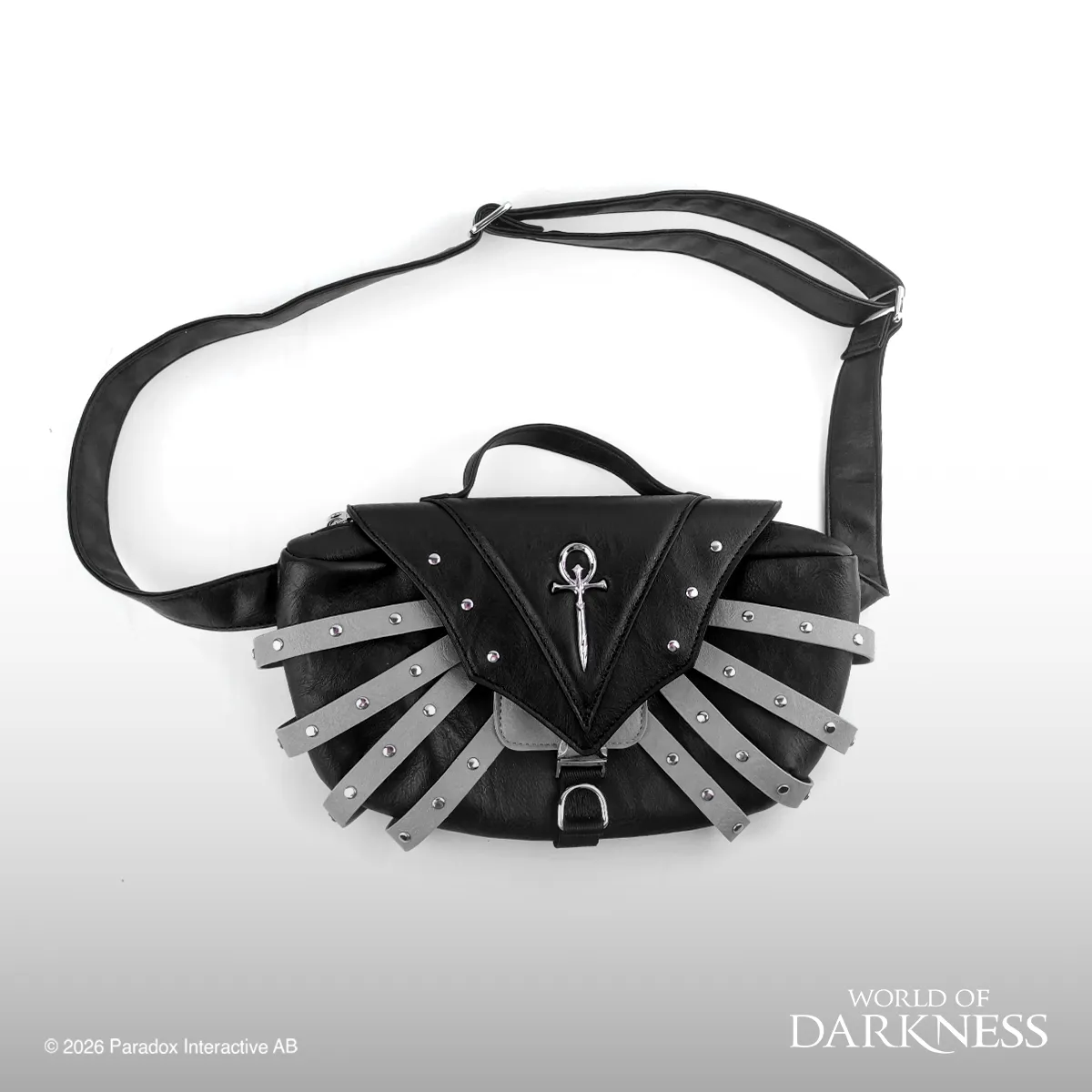 White Wolf Ankh Bauchtasche Vampire: The Masquerade Kunstleder schwarz