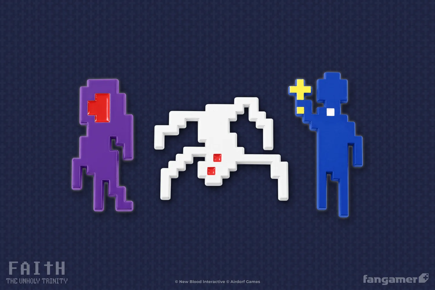 Fangamer FAITH The Unholy Trinity Pin-Set 3er Pixel