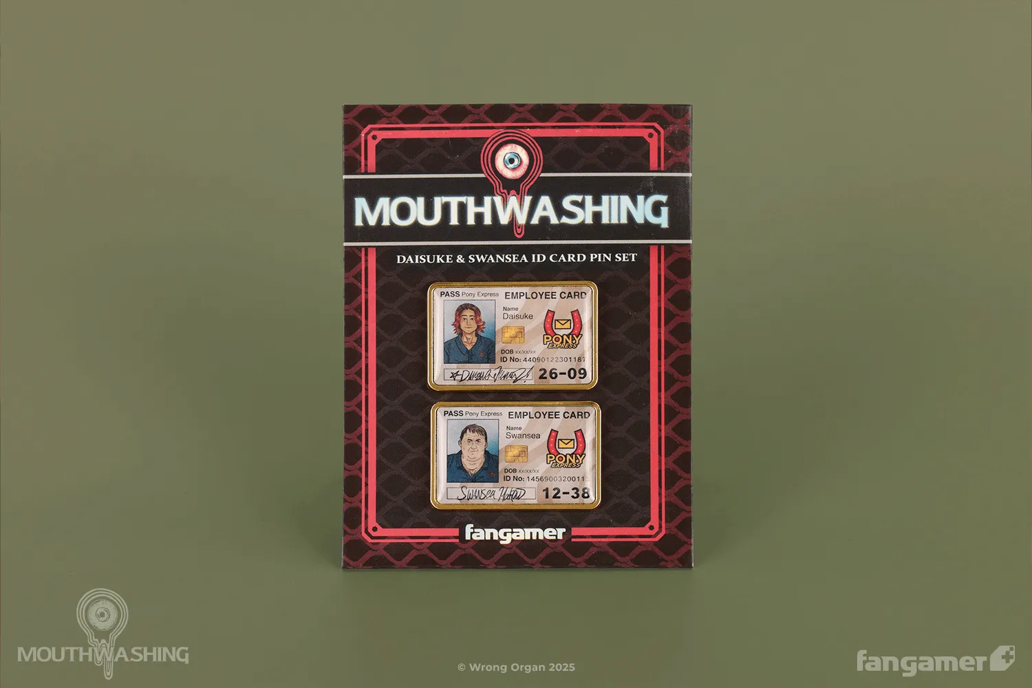 Fangamer MOUTHWASHING Daisuke and Swansea ID Card Pins 2er-Set