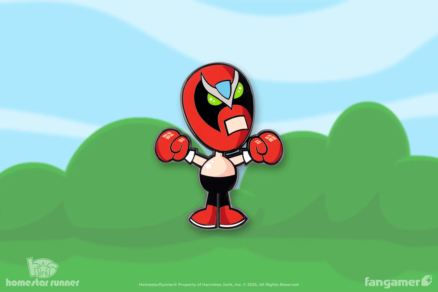 Fangamer Homestar Runner Strong Bad Pin Emaille-Pin 3,8 cm