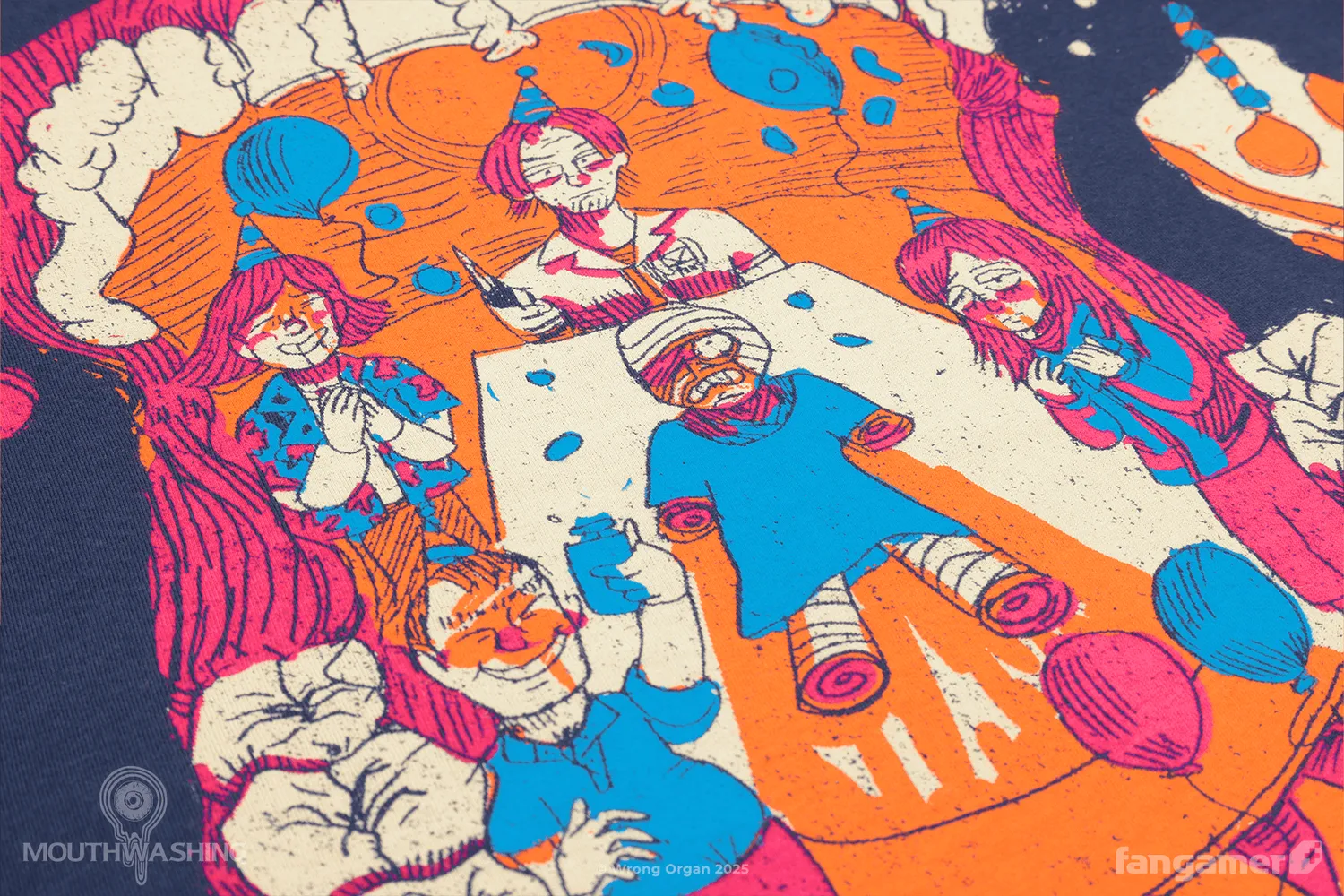 Fangamer MOUTHWASHING Happy Birthday T-Shirt Baumwolle