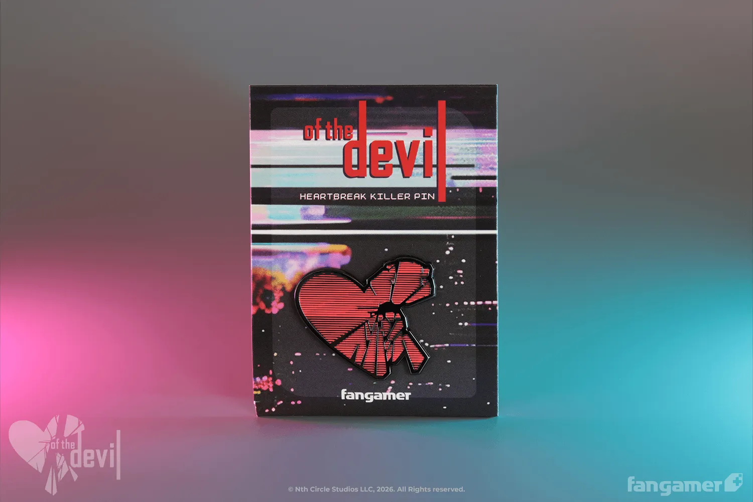 Fangamer of the Devil Heartbreak Killer Pin Emaille