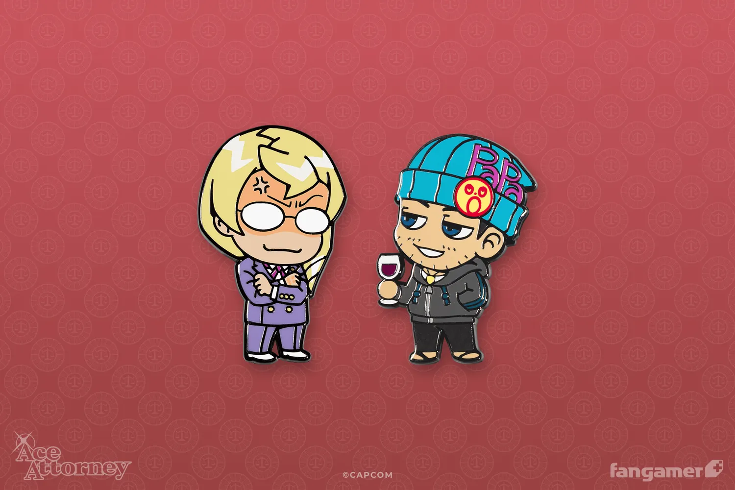 Fangamer Kristoph & Phoenix Pin-Set, 2 Anstecker