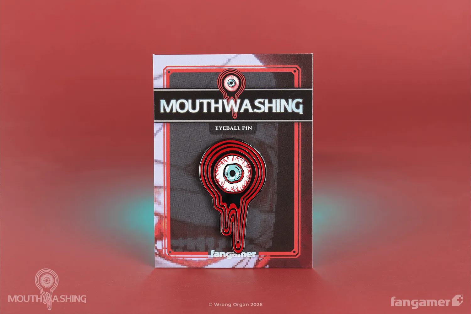 Fangamer Mouthwashing Eyeball Pin Anstecker 5 cm offiziell lizenziert