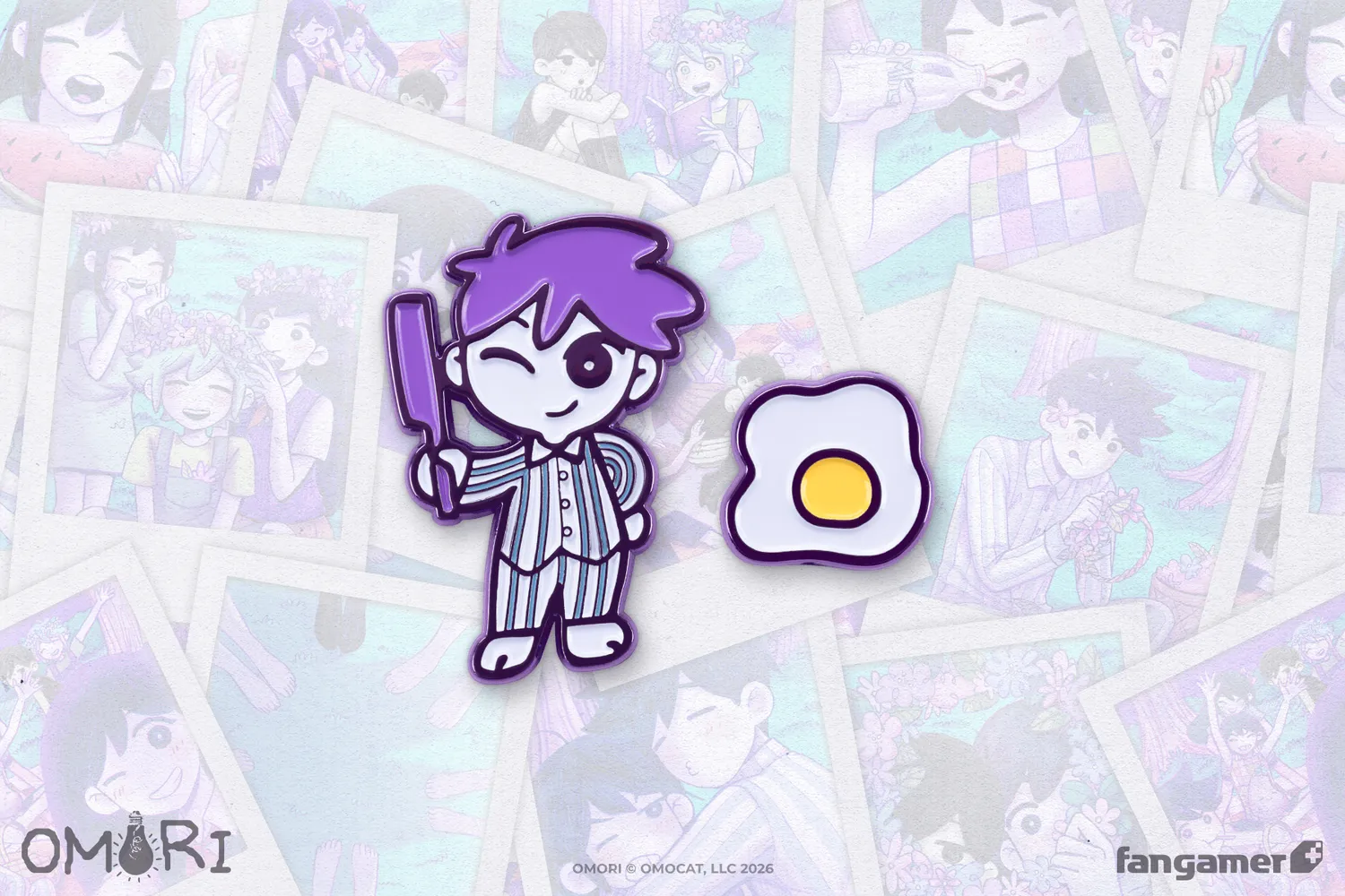 Fangamer OMORI HERO Emaille Pin Set