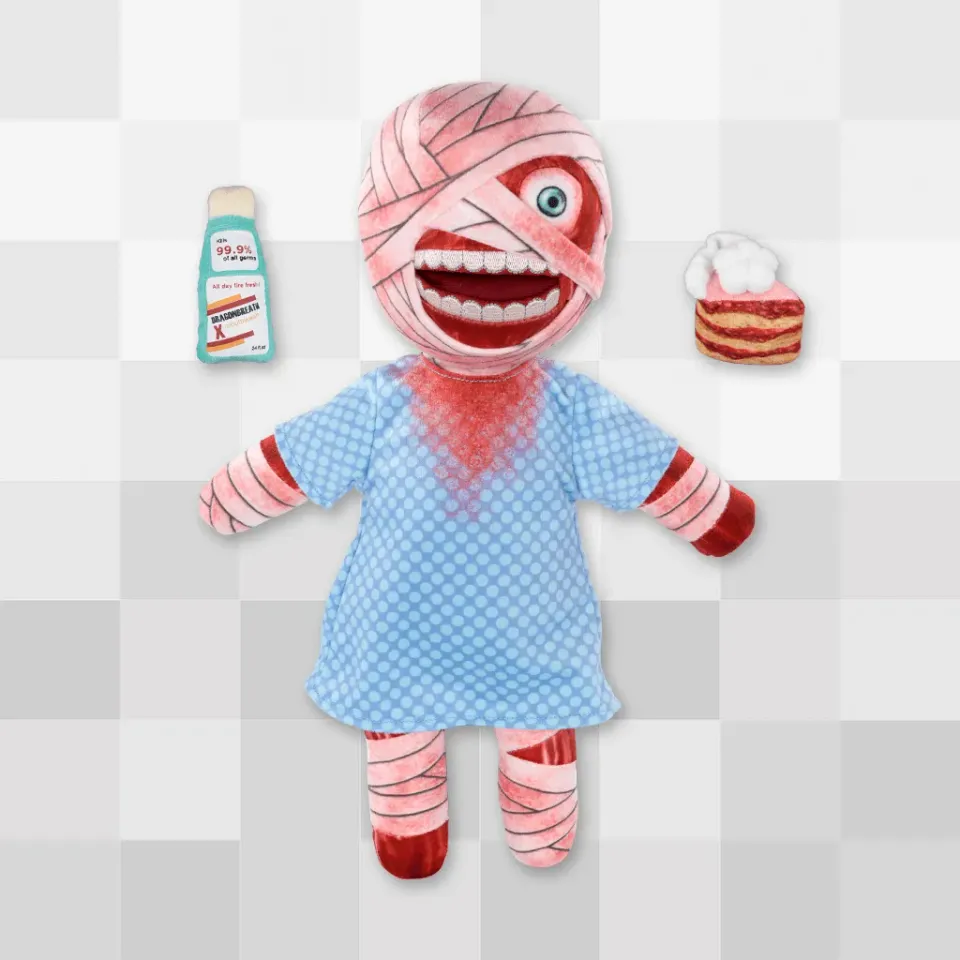 Fangamer Mouthwashing Curly Plüschtier 25 cm