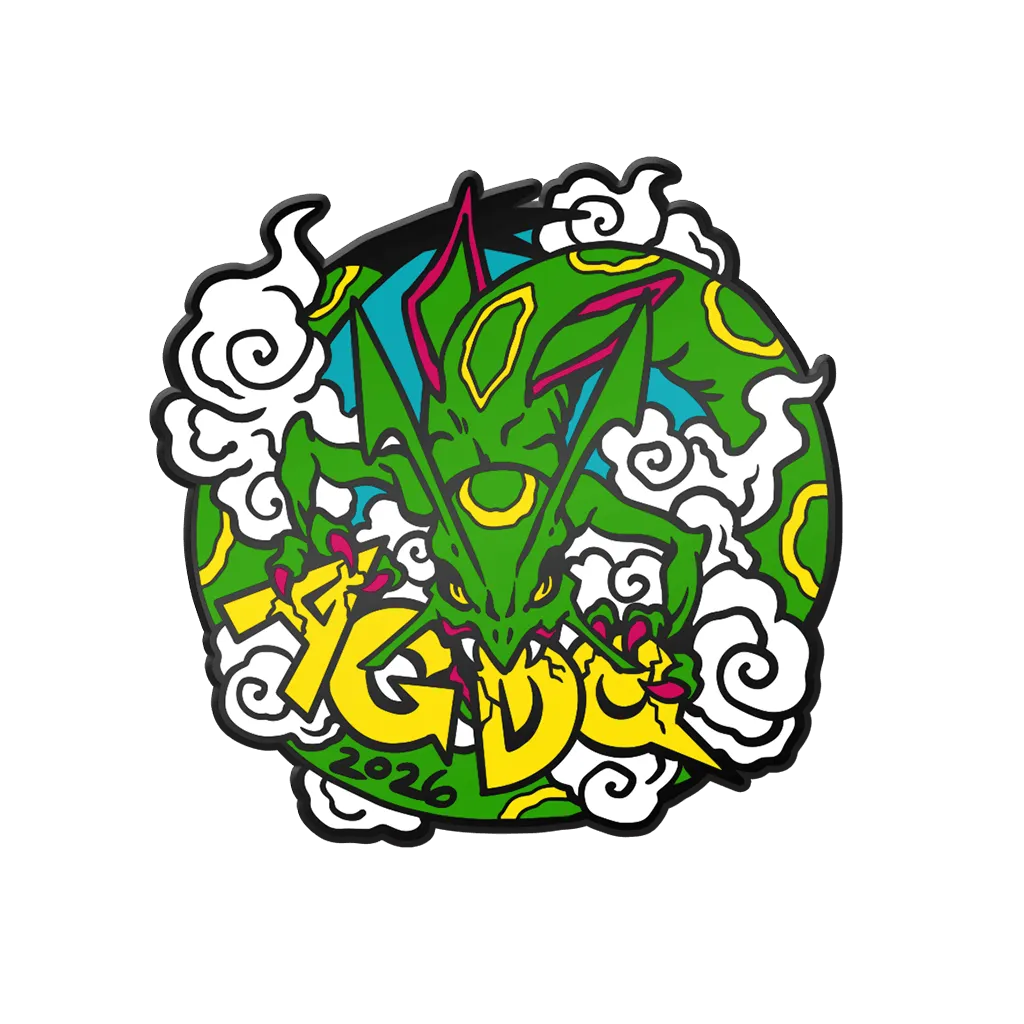 Fangamer AGDQ 2026 Finale Pin Emerald Dragon