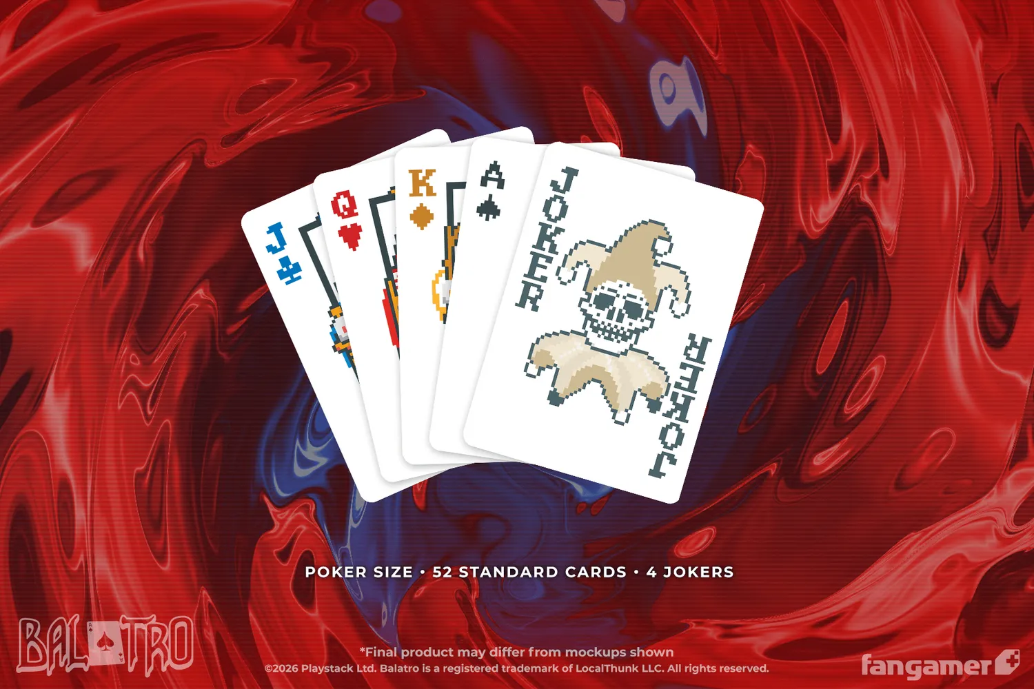 Fangamer Balatro Ghost Deck Spielkarten mit 4 Jokern