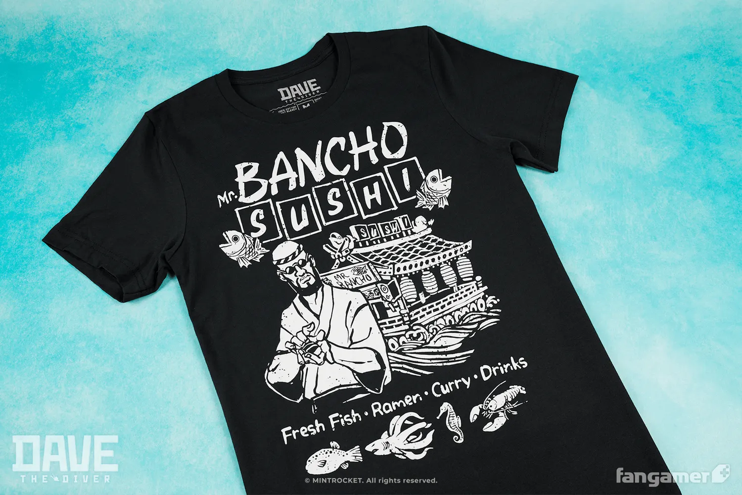 Fangamer Dave the Diver Bancho Sushi T-Shirt Baumwolle