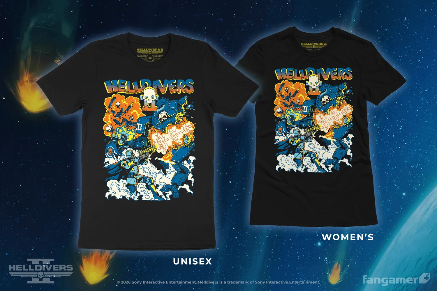 Fangamer Helldivers 2 Remember Outpost 32 T-Shirt Baumwolle