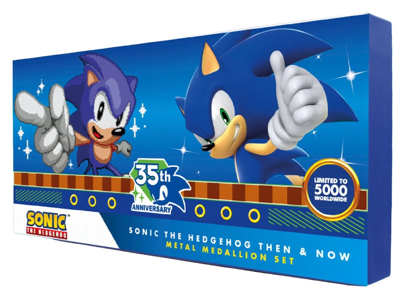 IGN Store Sonic 35th Then & Now Medaillen Set Metall limitiert