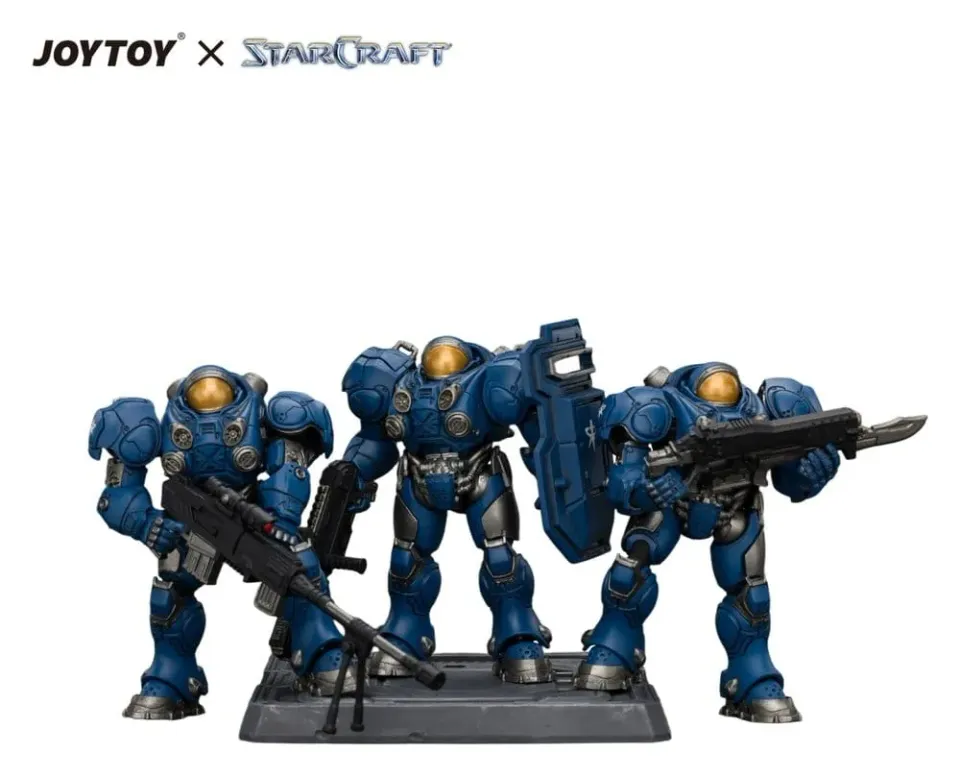 StarCraft JOYTOY Terran Marine Figuren-Set 1/25 3er