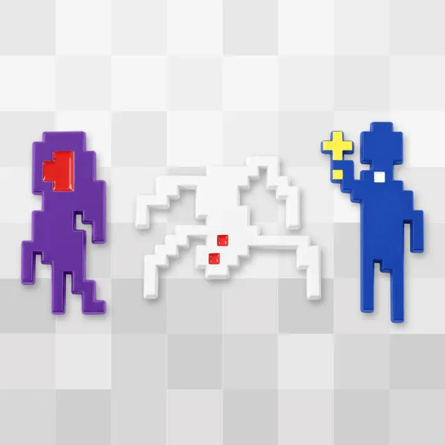 Fangamer FAITH The Unholy Trinity Pin-Set 3er Pixel