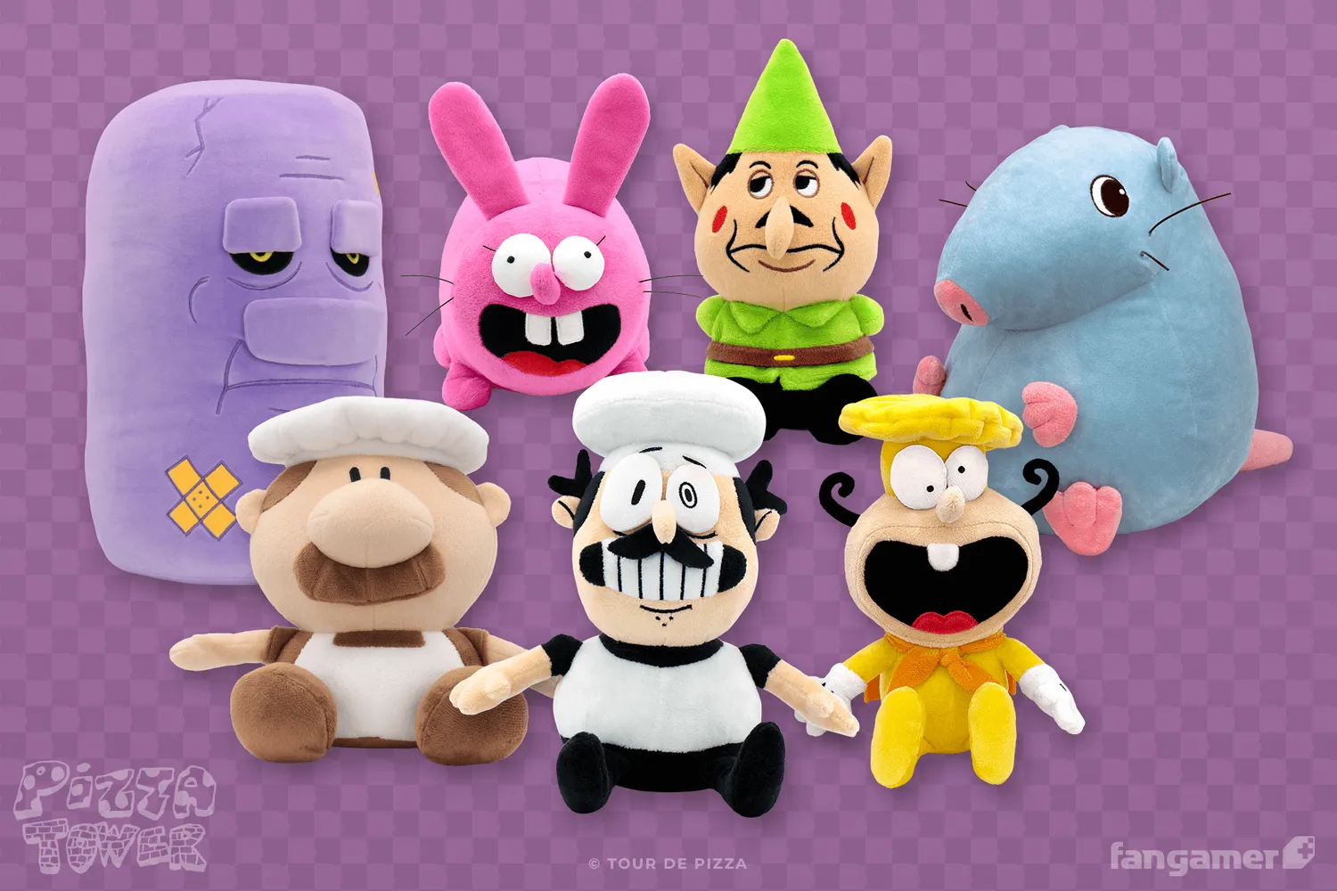 Fangamer Pizza Tower Plush Combo Plüsch-Set