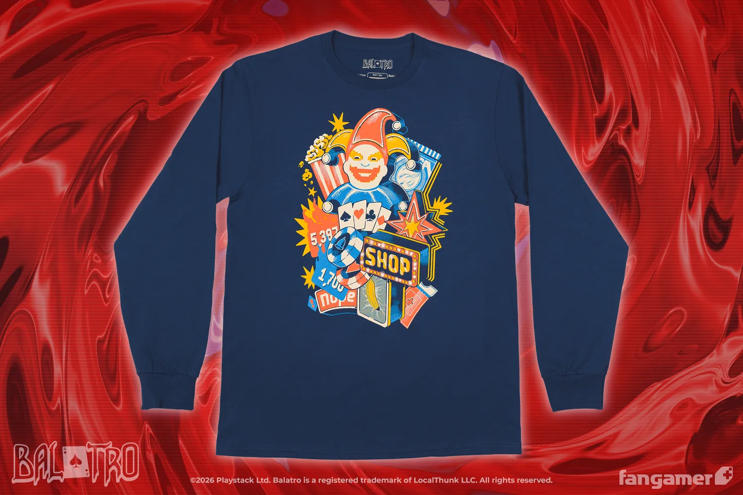 Fangamer Ante Up! Langarmshirt Baumwolle