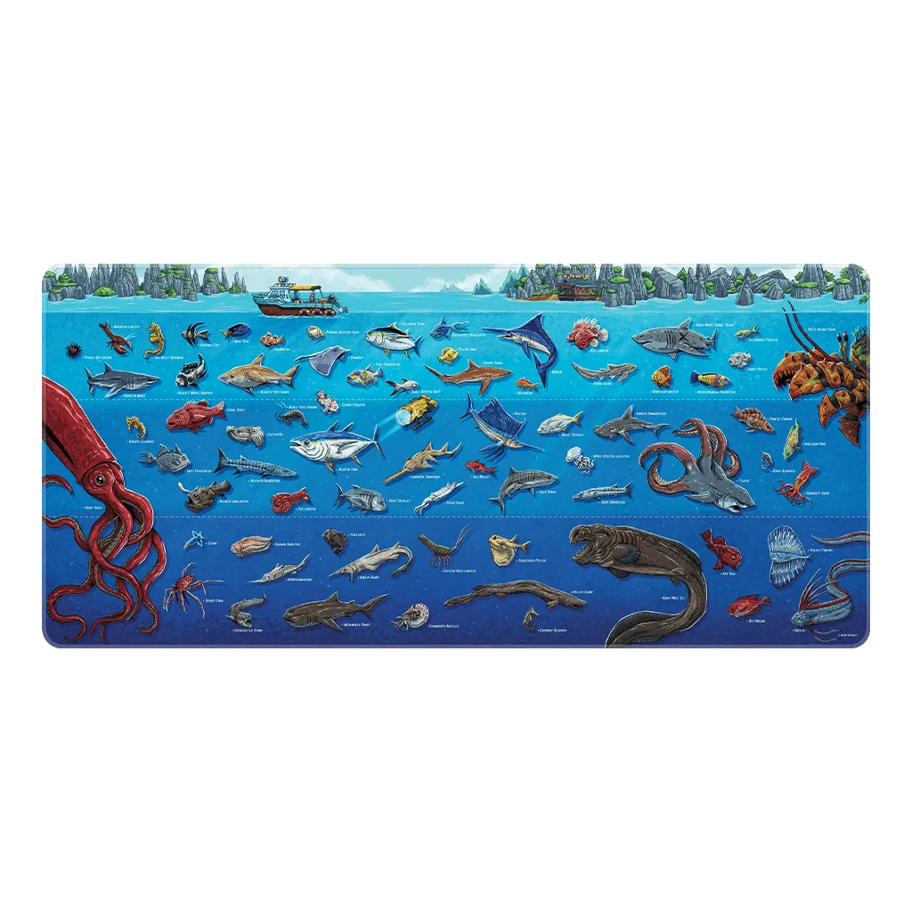 Fangamer Diver's Desk Mat Schreibtischunterlage 89 × 41 cm