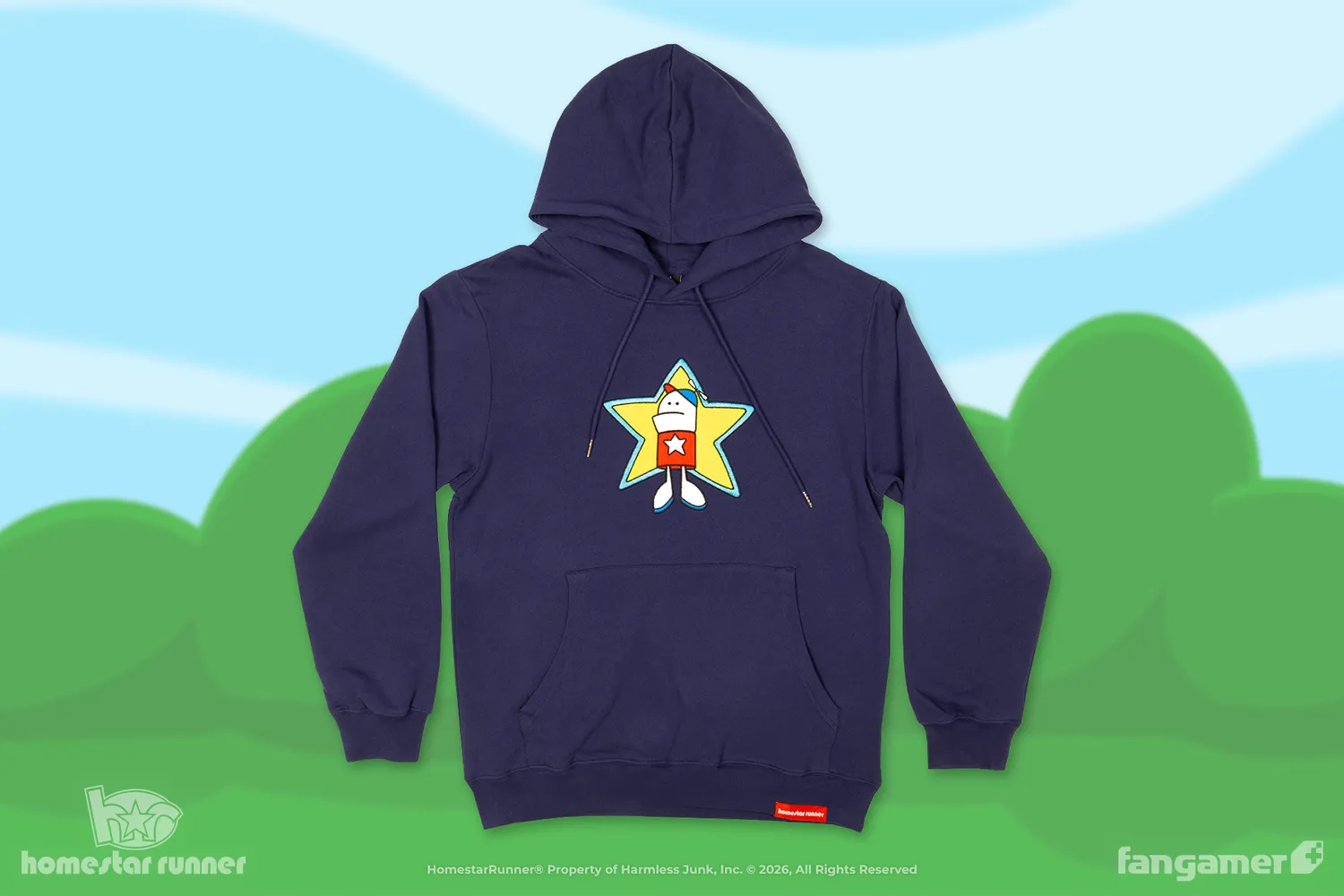 Homestar Runner Embwoidered Hoodie Kapuzenpullover
